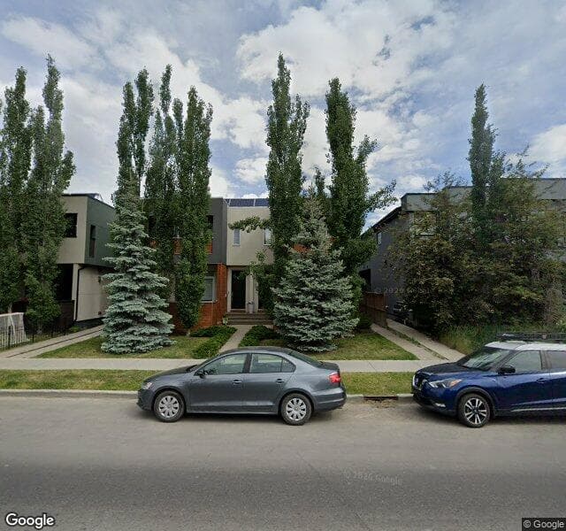Street view of 1-1720 Kensington Road NW, Calgary