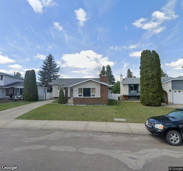 Street view of 15708 123 Street NW, Edmonton