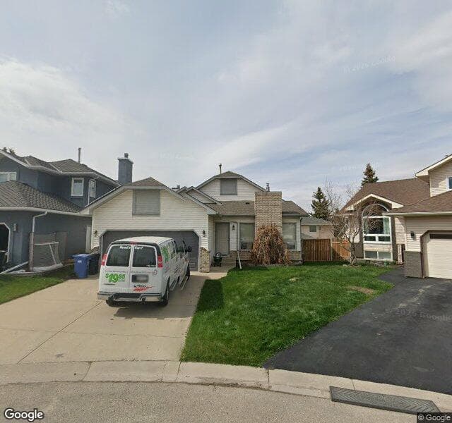 Street view of 155 Hawkstone Place NW, Calgary
