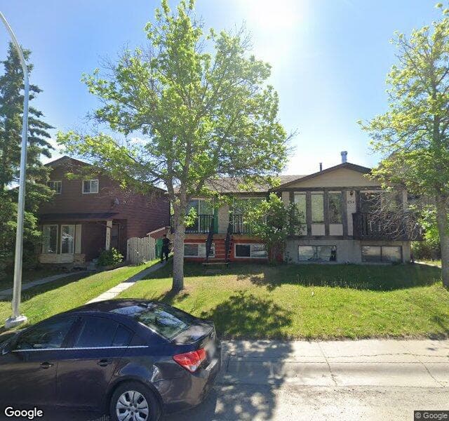Street view of 8316 Berkley Road NW, Calgary