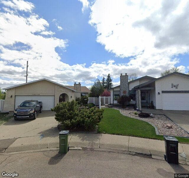 Street view of 15216 124 Street NW, Edmonton
