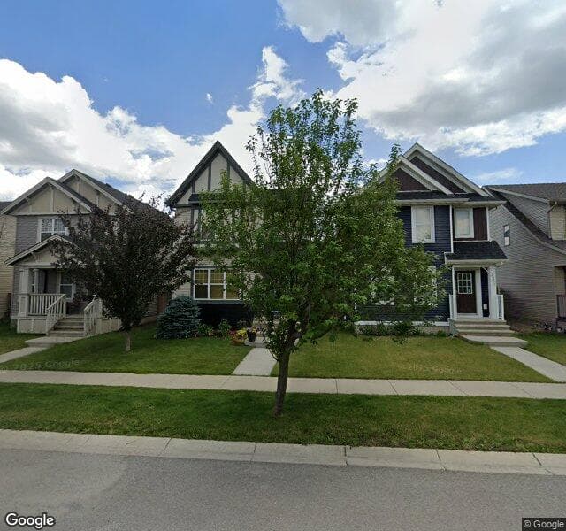 Street view of 383 Silverado Drive SW, Calgary