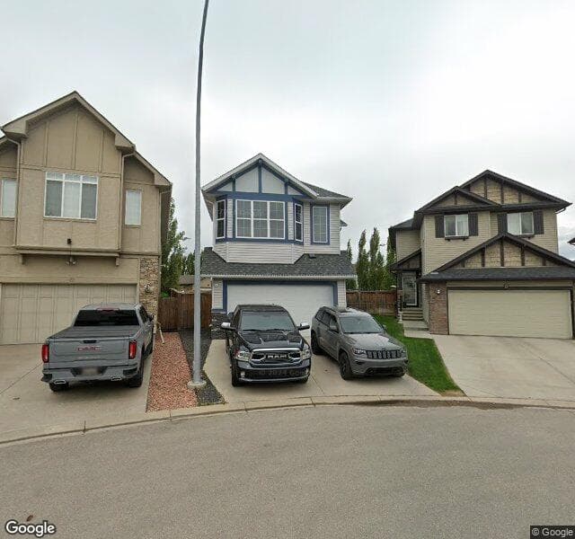Street view of 57 Cranberry Gardens SE, Calgary