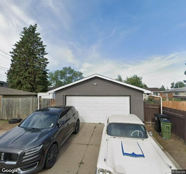 Street view of 9635 163 Street NW, Edmonton