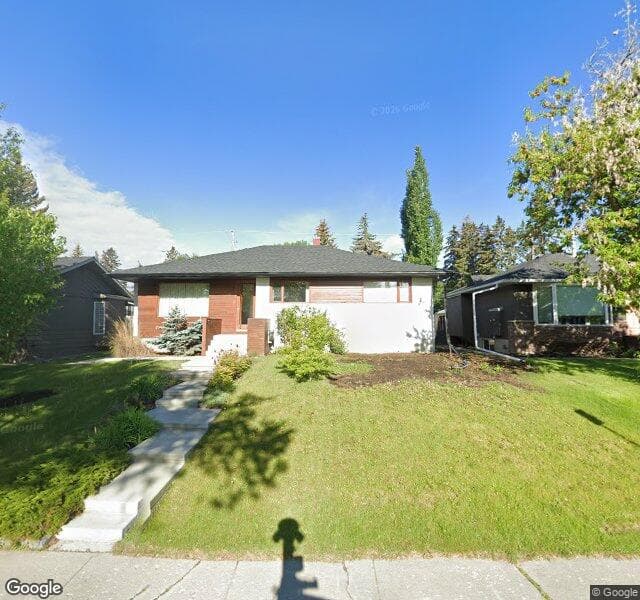Street view of 75 Greenwood Crescent SW, Calgary
