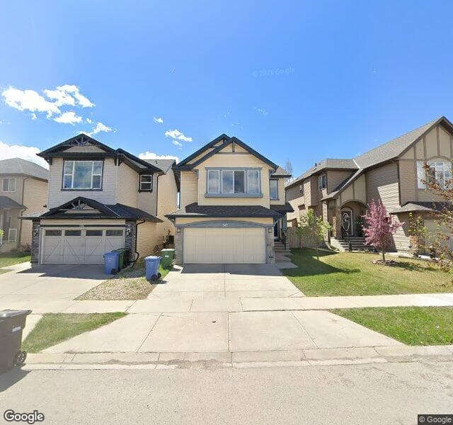 Street view of 502 New Brighton Drive SE, Calgary
