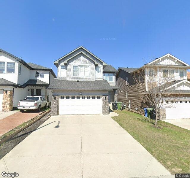 Street view of 32 Panamount Manor NW, Calgary