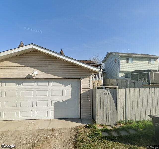 Street view of 738 Coventry Drive NE, Calgary