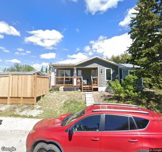 Street view of 7504 Huntridge Crescent NE, Calgary
