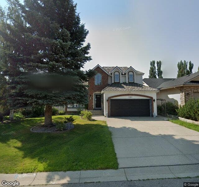 Street view of 260 Evergreen Court SW, Calgary