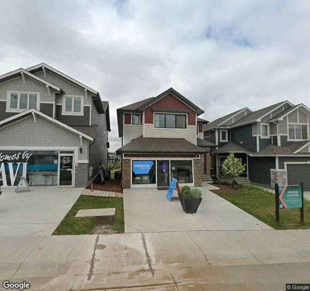 Street view of 818 Bluerock Way SW, Calgary