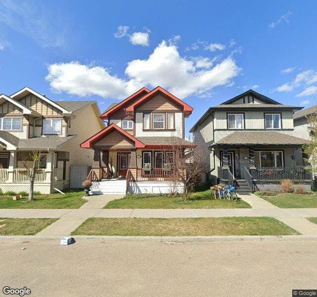 Street view of 21232 58 Avenue NW, Edmonton