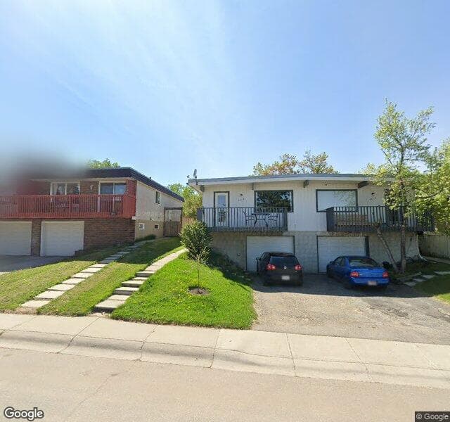 Street view of 7813 Hunterquay Road NW, Calgary