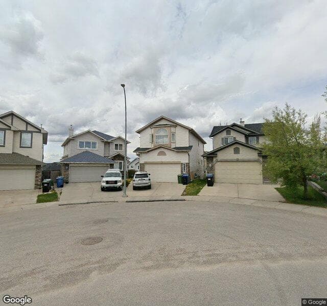 Street view of 37 Rockbluff Place NW, Calgary