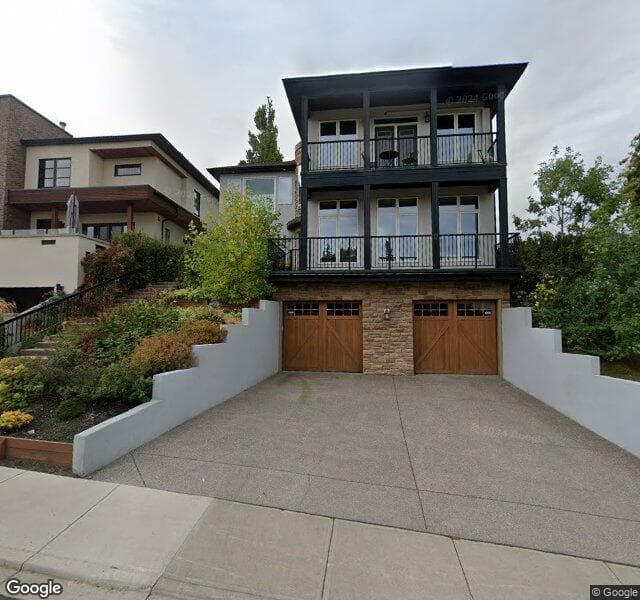 Street view of 2 Hawthorne Crescent NW, Calgary