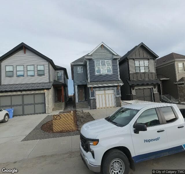 Street view of 129 Masters Row SE, Calgary