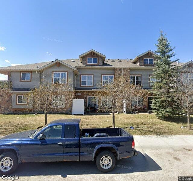 Street view of 202-150 Panatella Landing NW, Calgary