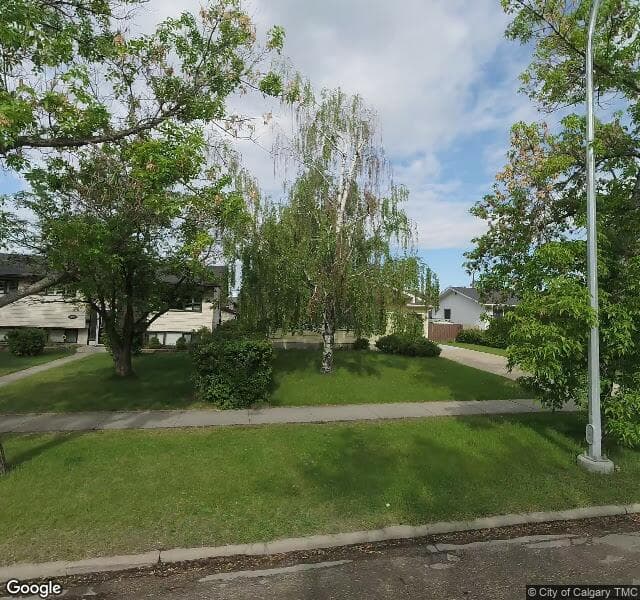 Street view of 9711 Fairmount Drive SE, Calgary