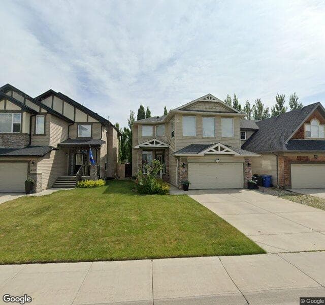 Street view of 469 Chaparral Drive SE, Calgary