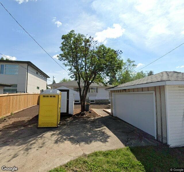 Street view of 4616 117 Street NW, Edmonton
