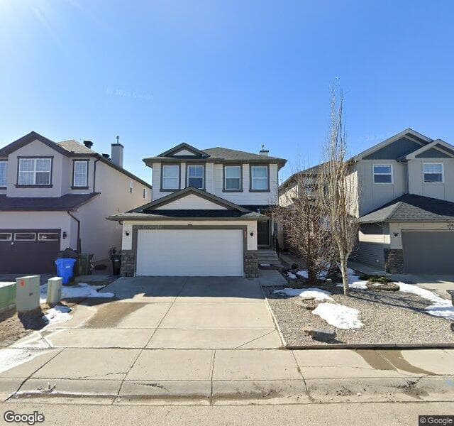 Street view of 63 Saddlecrest Terrace NE, Calgary