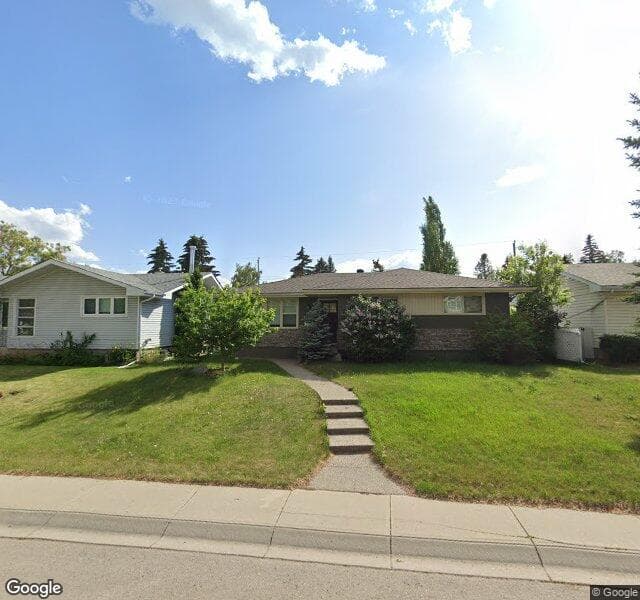 Street view of 3507 Button Road NW, Calgary