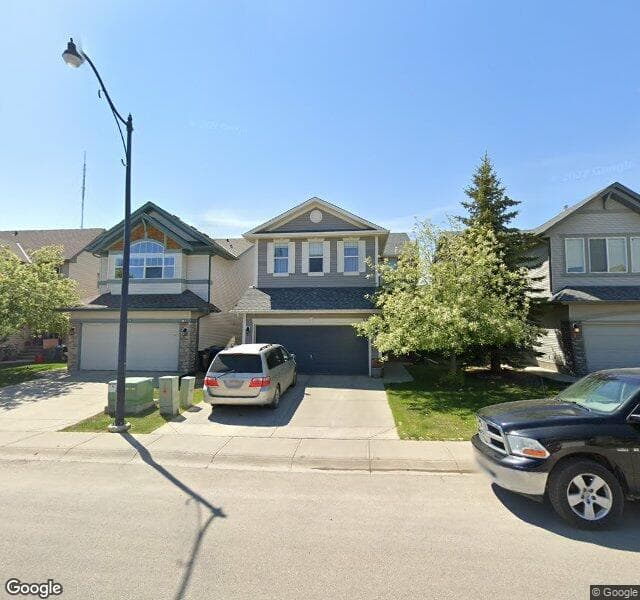 Street view of 55 Cougarstone Court SW, Calgary