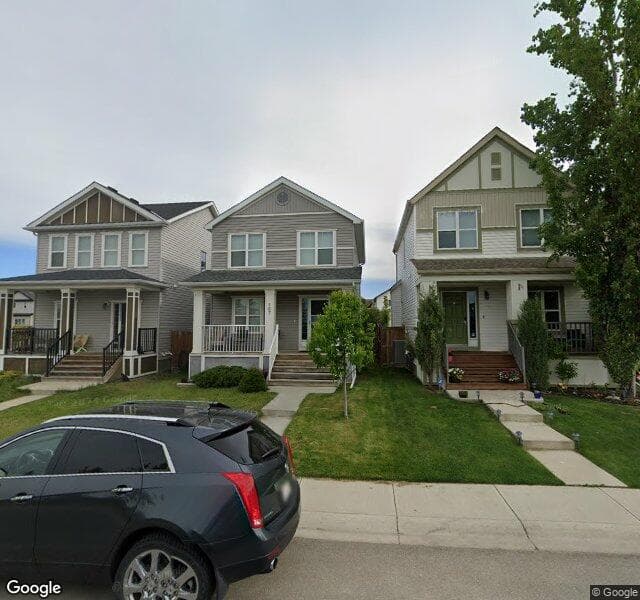 Street view of 107 Copperpond Square SE, Calgary