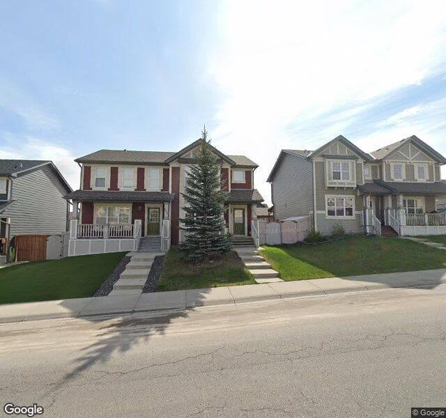 Street view of 728 Panamount Boulevard NW, Calgary