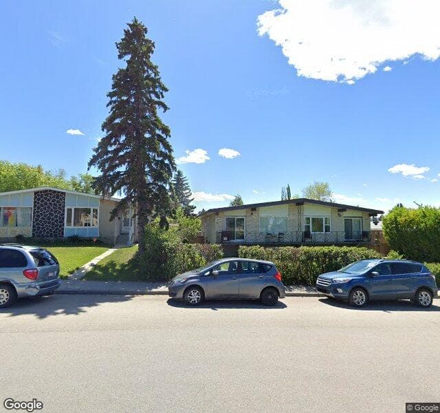 Street view of 1827 Valleyview Road NE, Calgary