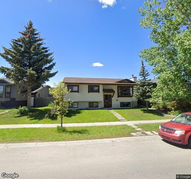 Street view of 6812 Temple Drive NE, Calgary