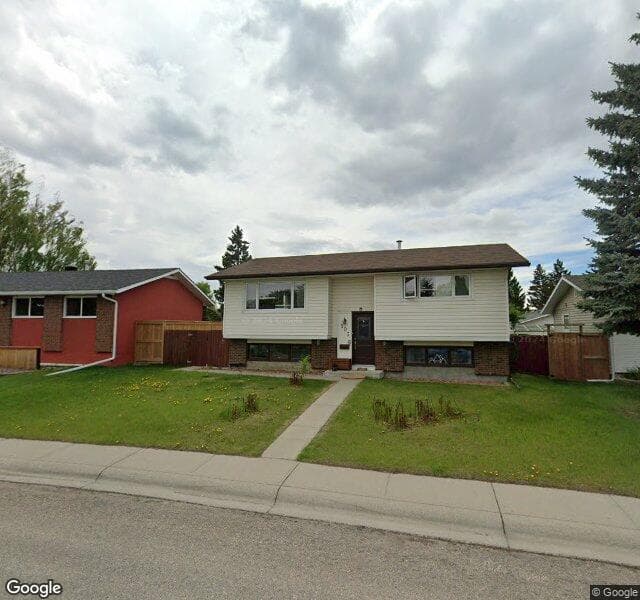 Street view of 107 Queen Tamara Road SE, Calgary