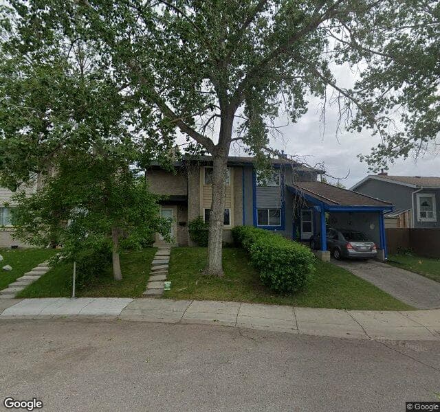 Street view of 107 Pinecliff Close NE, Calgary