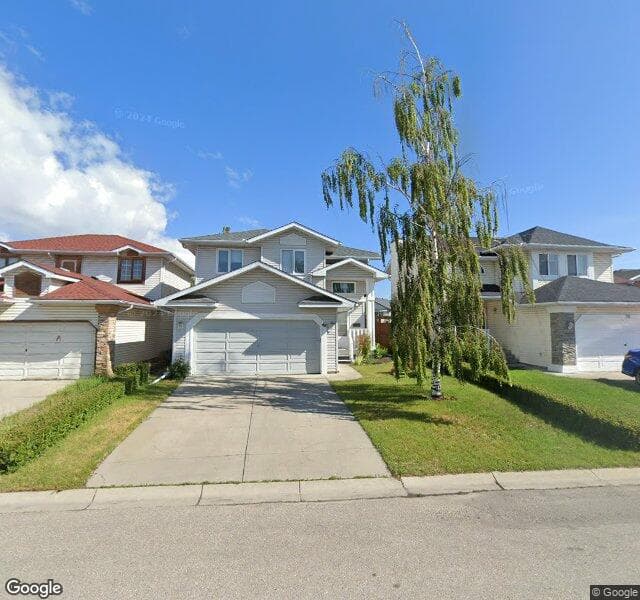 Street view of 48 Applewood Court SE, Calgary