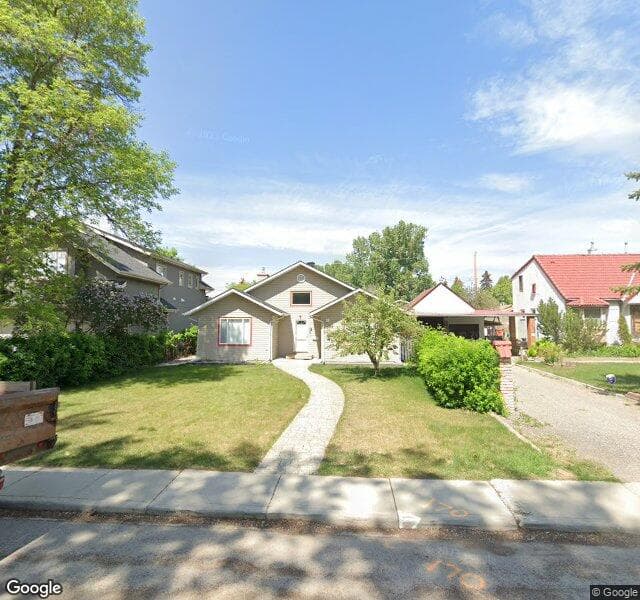 Street view of 5855 Bow Crescent NW, Calgary
