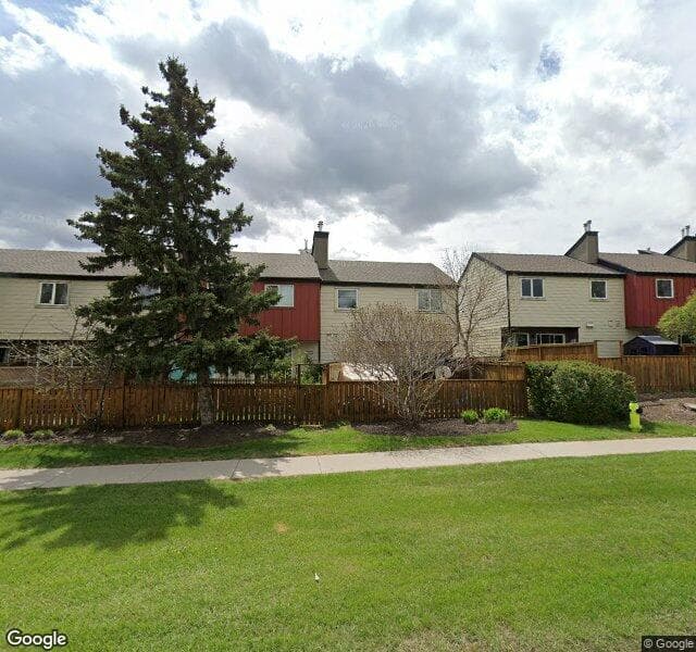 Street view of 95-4740 Dalton Drive NW, Calgary