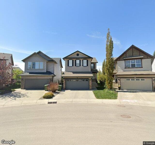 Street view of 107 Cougarstone Court SW, Calgary