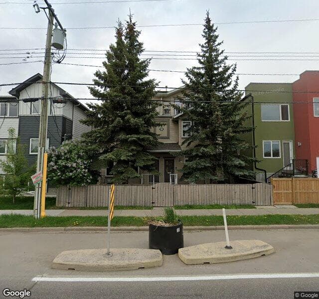 Street view of 4-2222 Westmount Road NW, Calgary