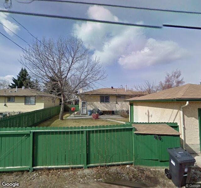 Street view of 6840 Huntridge Hill NE, Calgary