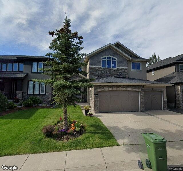 Street view of 120 Aspen Cliff Close SW, Calgary