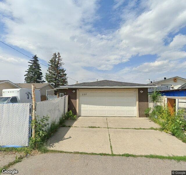 Street view of 227 Manora Drive NE, Calgary