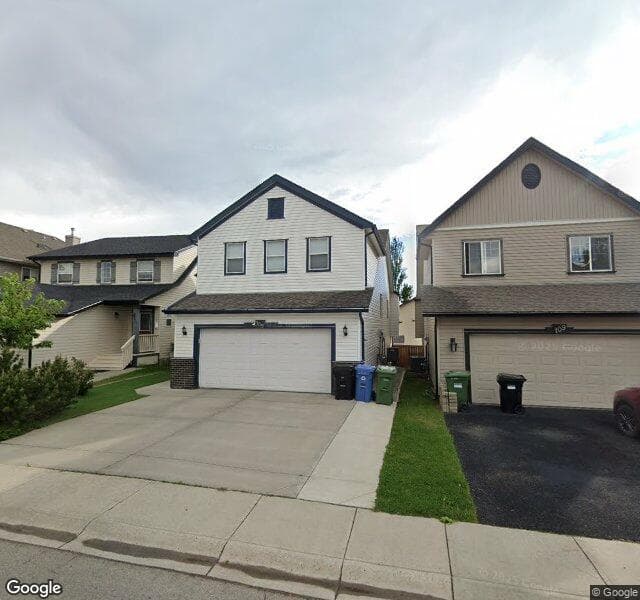Street view of 105 Evansbrooke Way NW, Calgary