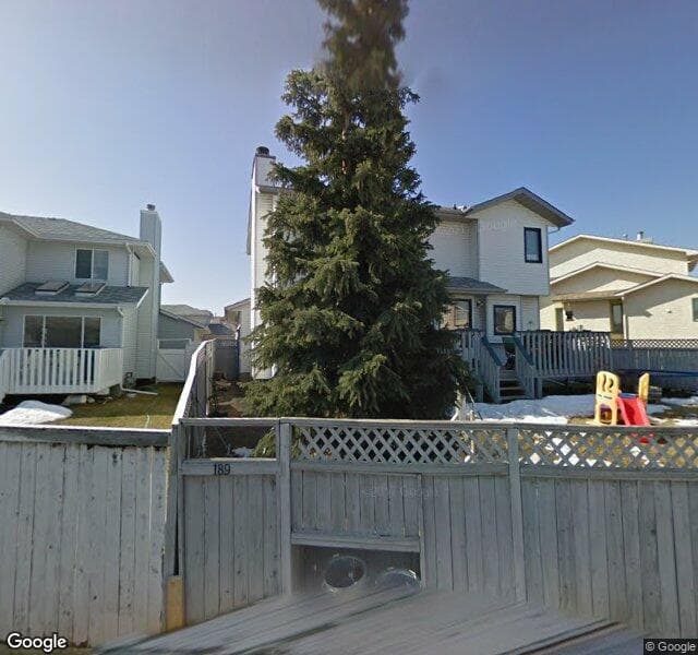 Street view of 189 Hawkbury Close NW, Calgary