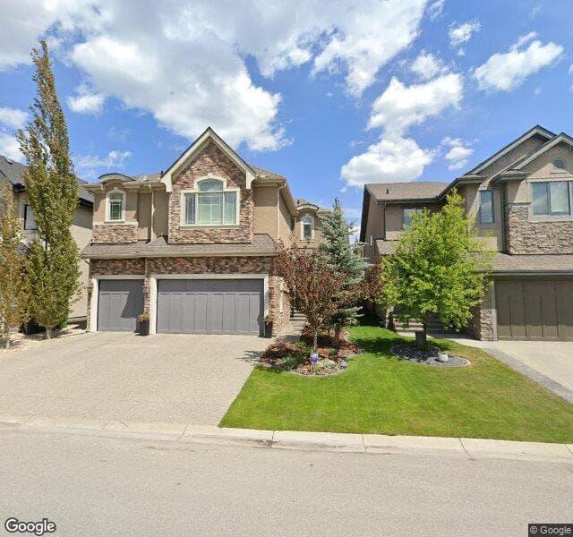 Street view of 72 W Coach Way SW, Calgary