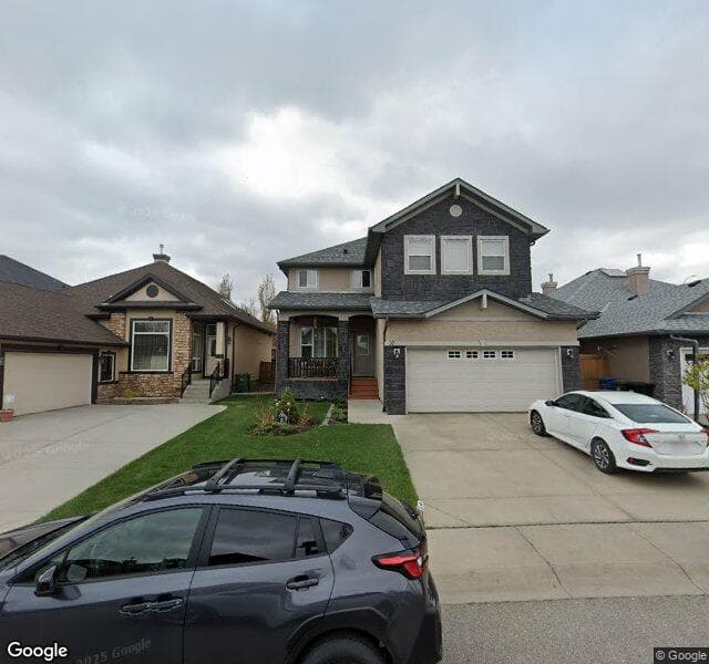 Street view of 37 Evercreek Bluffs Crescent SW, Calgary