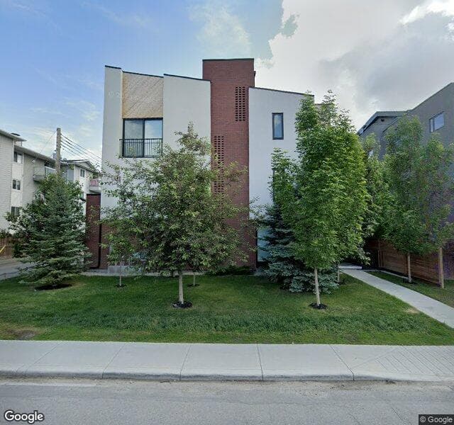 Street view of 3-1818 5 Street SW, Calgary