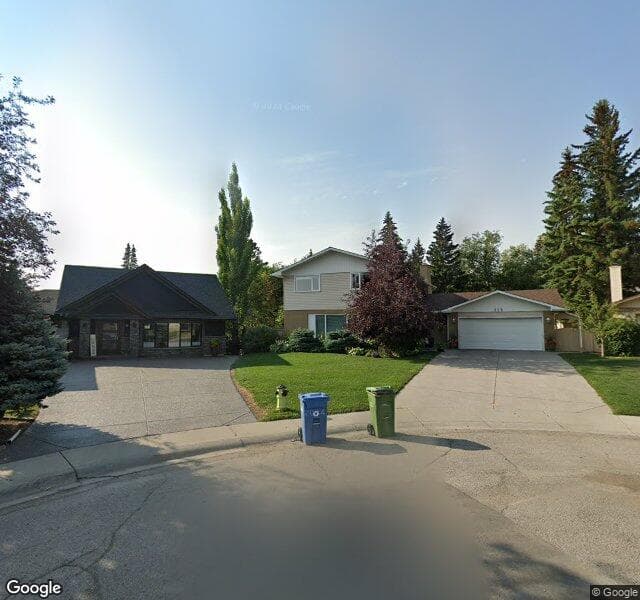 Street view of 112 Canterbury Place SW, Calgary