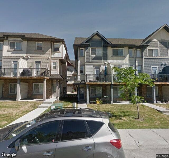 Street view of 183 New Brighton Point SE, Calgary