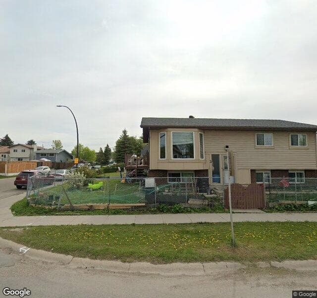 Street view of 3 Castlegrove Road NE, Calgary