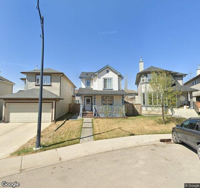 Street view of 82 Evansford Grove NW, Calgary